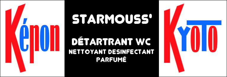 KEPON KYOTO STARMOUSS' Dtartrant, Dsincrustant, Nettoyant, Dsinfectant cuvette WC, parfum