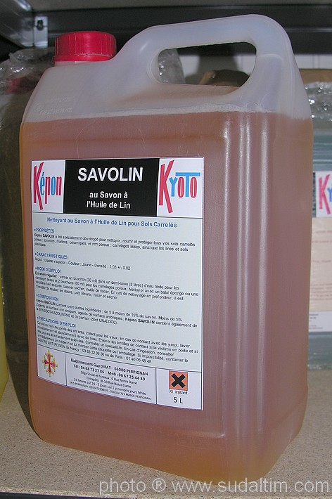 KEPON KYOTO SAVOLIN Savon naturel  l'huile de lin, pour sol
