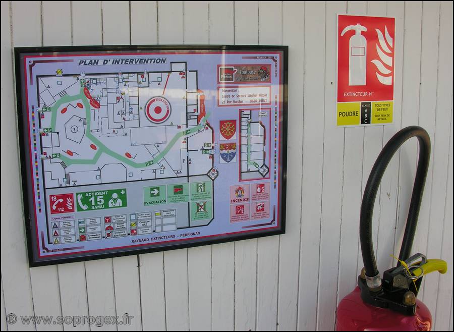 Plans de S�curit� Incendie, Evacuation, Intervention, conformes � la norme NF S 60-303