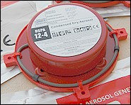 DSPA 12-4, Gnrateur d'arosol extincteur fixe, autonome et automatique  dclencheur thermique