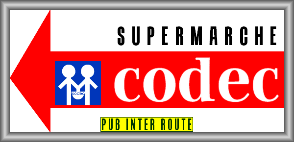 Supermarch CODEC, flchage routier