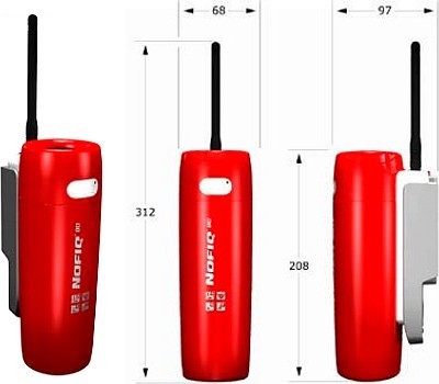 Nofiq FE80 d�tecteur g�n�rateur d'a�rosol extincteur, automatique, autonome et sans fils