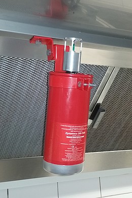 Dynameco Systme pour la dtection et l'extinction automatique de feu de friteuse - Article GC8