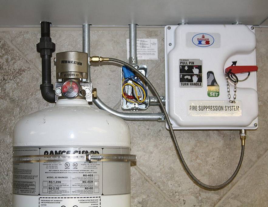 Systme SIV VEISTA RANGE GUARD Article GC8 Extinction automatique de feu de friteuse