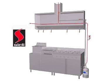 Systme BLACK DIAMOND SICLI Article GC8 Extinction automatique de feu de friteuse