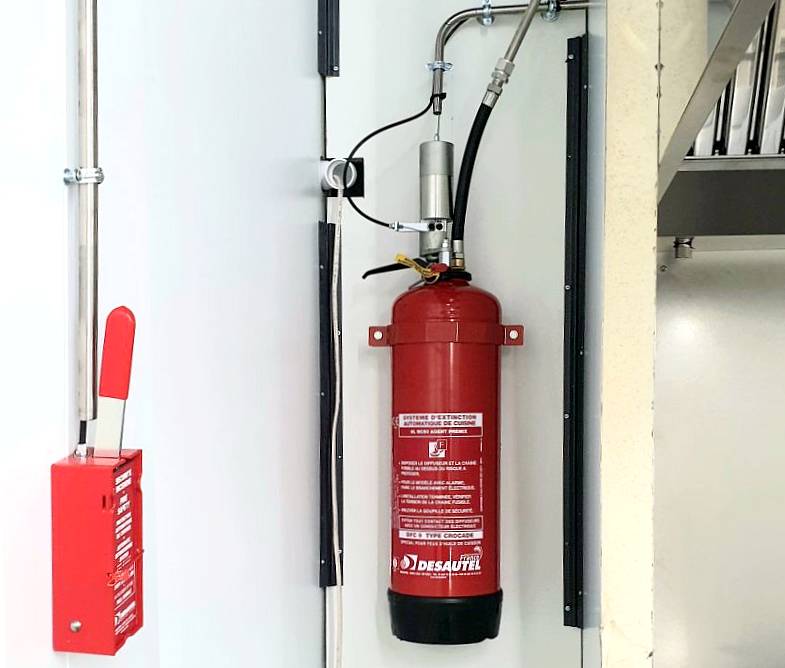 Systme CROCADE DESAUTEL Article GC8 Extinction automatique de feu de friteuse