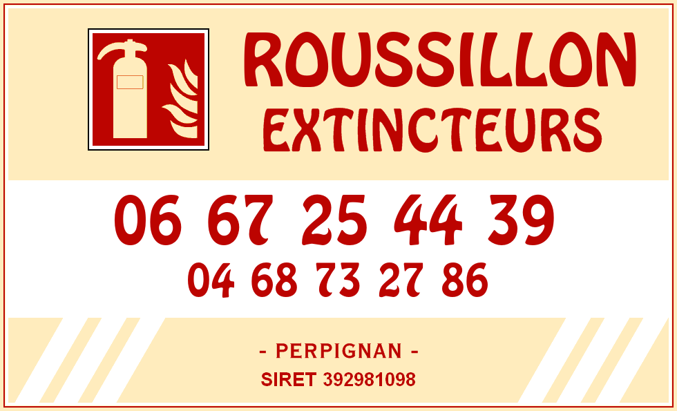 RAYNAUD EXTINCTEURS PERPIGNAN, carte de visite
