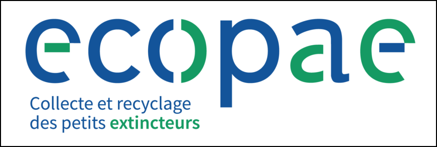 Logo ECOPAE recyclage des petits extincteurs portatifs.