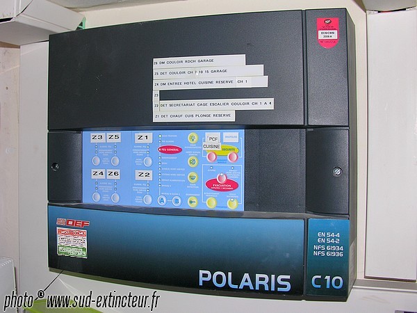 DEF POLARIS C 10, Equipement de Contrôle et de Signalisation Incendie avec CMSI