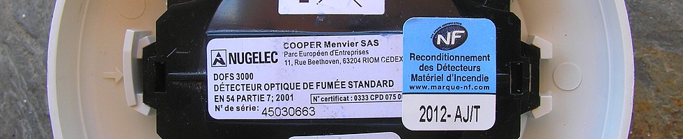 Reconditionnement détecteur optique de fumée NUGELEC DOFS 3000