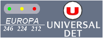 Tableau de Signalisation UNIVERSAL DET EUROPA 246, 224, 212