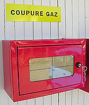 BSVD Bo�te Sous Verre Dormant pour Vanne Gaz