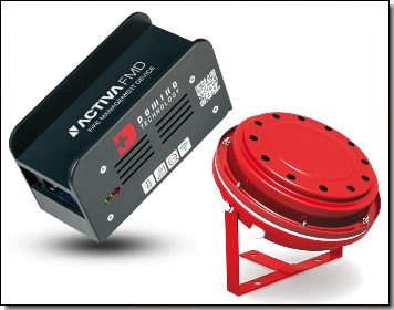 Arosol extincteur DSPA associ  ACTIVA unit centrale detection incendie